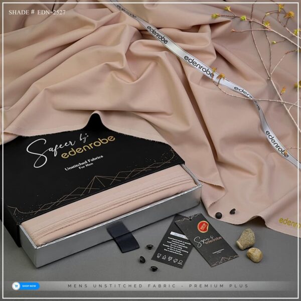 EDENROBE MEN Unstitched Shade-27 (Trom Bone)