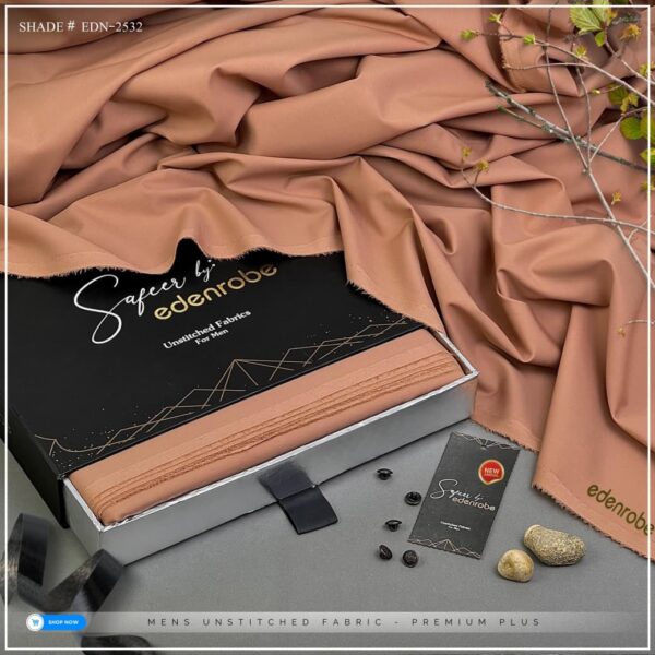 EDENROBE MEN Unstitched Shade-32 (Skin)